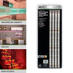 Coupon ❤️ Commercial Electric 12 in. LED Linkable RGBW Flexible Under Cabinet Light Kit (4-Strip Pack) ✨ -Cheap Cabinet Lights Store white commercial electric under cabinet lights c423100 44 1000