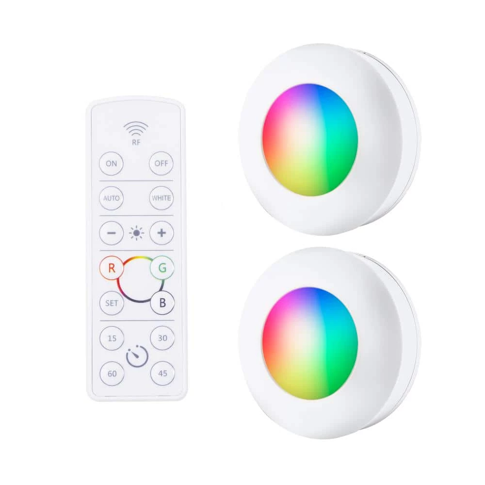 Best Sale ๐ Energizer LED Color-Changing Puck Lights with Remote (2-Pack) ๐ 3 Best Sale ๐ Energizer LED Color-Changing Puck Lights with Remote (2-Pack) ๐