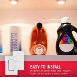 Brand new 🔔 Energizer Battery Operated LED Puck Lights with Remote (2-Pack) 🔔 -Cheap Cabinet Lights Store white energizer puck lights 58822 t1 1f 1000