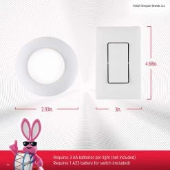 Brand new 🔔 Energizer Battery Operated LED Puck Lights with Remote (2-Pack) 🔔 -Cheap Cabinet Lights Store white energizer puck lights 58822 t1 44 1000