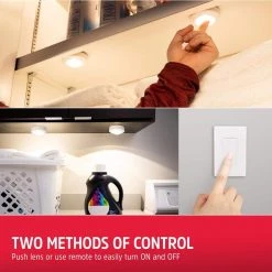 Brand new 🔔 Energizer Battery Operated LED Puck Lights with Remote (2-Pack) 🔔 -Cheap Cabinet Lights Store white energizer puck lights 58822 t1 4f 1000