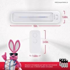 Cheap ✔️ Energizer 10 in. LED Under Cabinet Light Bars with Remote (3-Pack) 😉 -Cheap Cabinet Lights Store white energizer under cabinet lights 44575 fa 1000