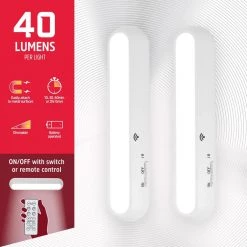 Cheap 👏 Energizer Battery Operated Mini LED Under Cabinet Lights with Remote (2-Pack) 👏 -Cheap Cabinet Lights Store white energizer under cabinet lights 48635 t1 c3 1000