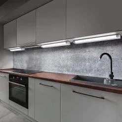 New 🎁 ETi 24 in. Linkable LED Beam Adjustable Under Cabinet Strip Light Plug In or Direct Wire 700 Lumens 3000K Dimmable ⭐ -Cheap Cabinet Lights Store white eti under cabinet lights 53504111 44 1000