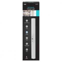 Cheap 😍 Feit Electric 13 in. Stainless Steel Cabinet Closet Motion Sensor Rechargeable LED Light, 4000K Cool White 🤩 -Cheap Cabinet Lights Store white feit electric under cabinet lights closet13 840 bat e1 1000