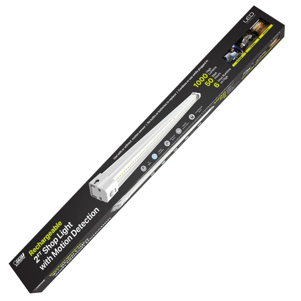 Best Pirce โค๏ธ Feit Electric 2 ft. Under Cabinet Shop Motion LED Light 50 WH Rechargeable ๐ 4 Best Pirce โค๏ธ Feit Electric 2 ft. Under Cabinet Shop Motion LED Light 50 WH Rechargeable ๐ - Image 2