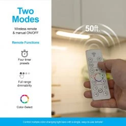 Wholesale 😉 GE Battery-Operated 12 in. LED Color-Changing Under Cabinet Light Bar 👍 -Cheap Cabinet Lights Store white ge under cabinet lights 41617 t1 1f 1000