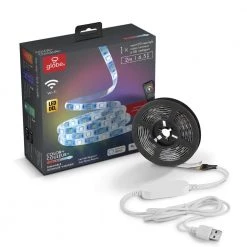 New 🧨 Globe Electric 6.6 ft. LED Multi-Color Strip Light Color Changing RGB No Hub Required Voice Activated, Wi-Fi Smart 🧨