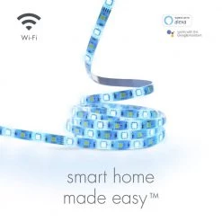 New 🧨 Globe Electric 6.6 ft. LED Multi-Color Strip Light Color Changing RGB No Hub Required Voice Activated, Wi-Fi Smart 🧨 -Cheap Cabinet Lights Store white globe electric led strip lights 50115 c3 1000