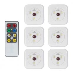 Hot Sale ✔️ Globe Electric LED White Under Cabinet Puck (6-Pack) ✔️