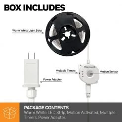 Deals ๐ Honeywell 13.2 ft. Motion Activated Flexible LED Warm White Strip Light for Home Decor, Ambient Under Cabinet Lighting โ 15 Deals ๐ Honeywell 13.2 ft. Motion Activated Flexible LED Warm White Strip Light for Home Decor, Ambient Under Cabinet Lighting โ -Cheap Cabinet Lights Store white honeywell under cabinet lights hw st003 199 44 1000