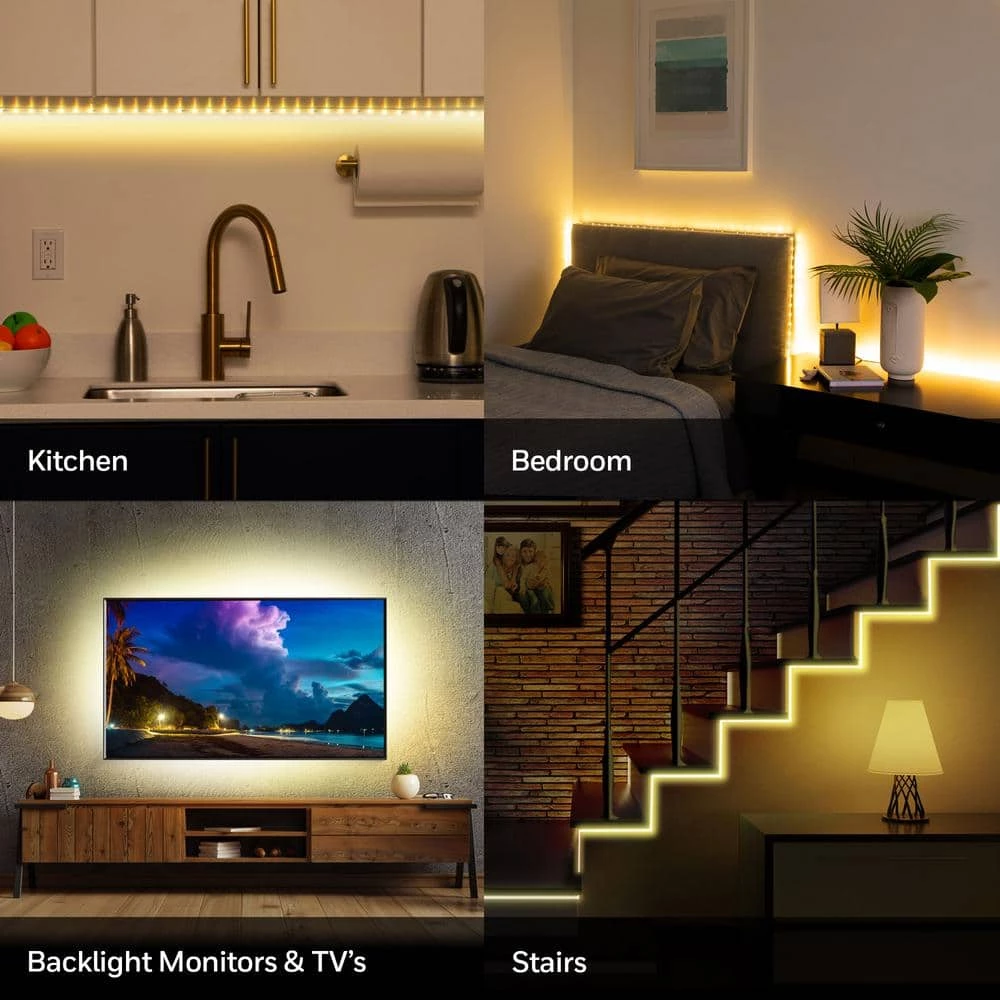 Deals ๐ Honeywell 13.2 ft. Motion Activated Flexible LED Warm White Strip Light for Home Decor, Ambient Under Cabinet Lighting โ 6 Deals ๐ Honeywell 13.2 ft. Motion Activated Flexible LED Warm White Strip Light for Home Decor, Ambient Under Cabinet Lighting โ - Image 4