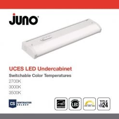Brand new 🧨 Juno Contractor Select UCES 18 in. White LED Direct Wire Under Cabinet Light Switchable CCT 646 Lumens 2700K 3000K 3500K ⌛ -Cheap Cabinet Lights Store white juno under cabinet lights uces 18in sww6 90cri wh m6 40 1000
