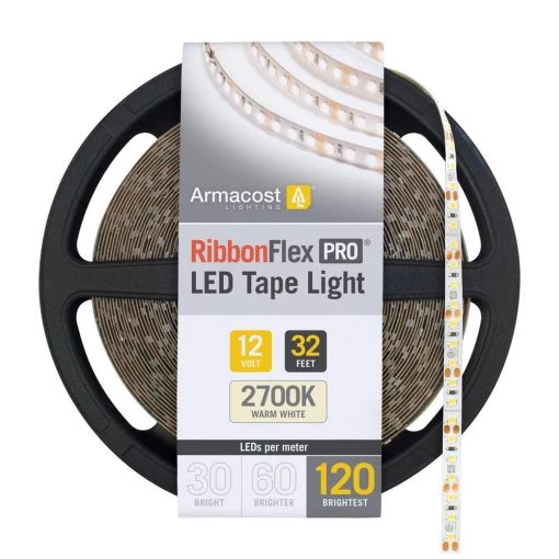 Budget 🌟 RibbonFlex PRO 32.8 ft. LED Tape Light 120 LEDs/m Soft White (2700K) 🧨 -Cheap Cabinet Lights Store white led strip lights 133250 64 1000