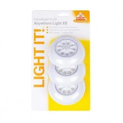 Buy 🤩 Light It! 30016-308 9-LED Anywhere Light XB, White 🤩 -Cheap Cabinet Lights Store white light it puck lights 30016 308 4f 1000