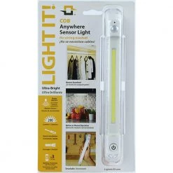 Best Pirce 😍 Light It! 30050-308 COB Anywhere Sensor Light, White 🤩 -Cheap Cabinet Lights Store white light it puck lights 30050 308 4f 1000