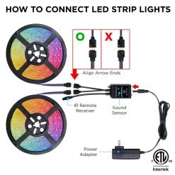 Cheapest ⌛ Merkury Innovations Light Strip 32.8 ft. LED White and Multi-Color (RGB) with Remote, Timer Function and Music Mode - Under Cabinet Light 🛒 -Cheap Cabinet Lights Store white merkury innovations under cabinet lights mi lst12 999 fa 1000