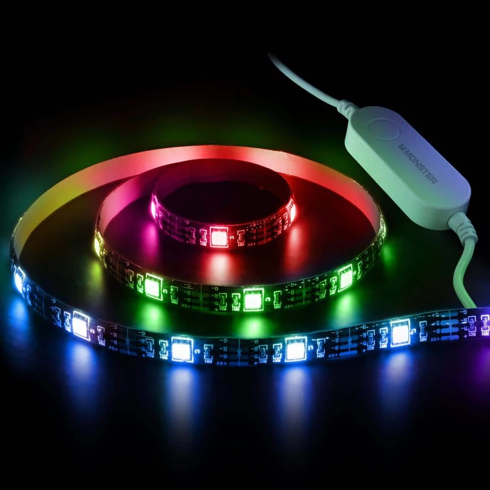 Coupon 🧨 Monster USB 6.5 ft. LED Multi-Color Strip Light, Smart Mobile App Operation, Voice Control, Schedule Your Lights with (1-Pack) 🧨 7 Coupon 🧨 Monster USB 6.5 ft. LED Multi-Color Strip Light, Smart Mobile App Operation, Voice Control, Schedule Your Lights with (1-Pack) 🧨 - Image 5
