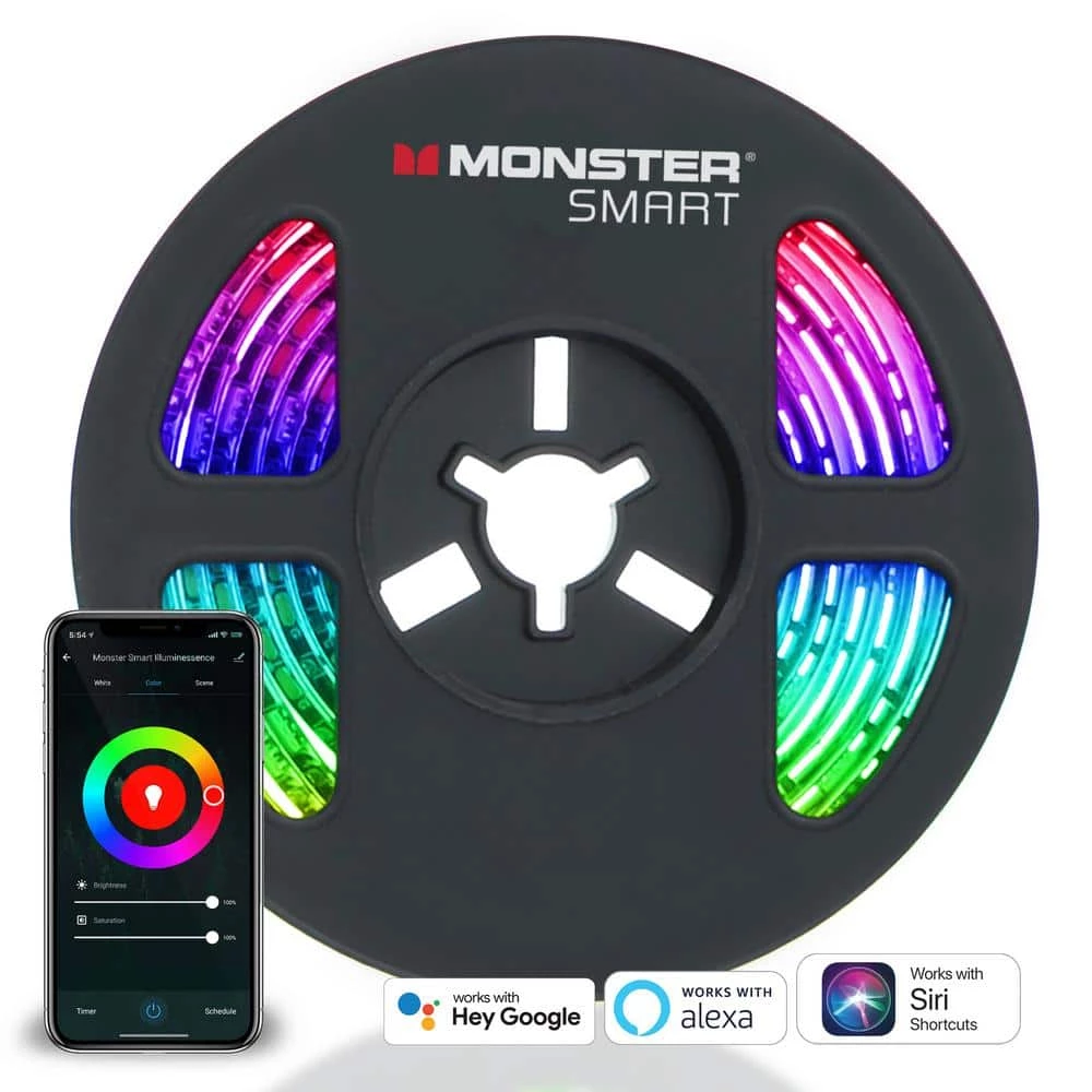 Coupon 🧨 Monster USB 6.5 ft. LED Multi-Color Strip Light, Smart Mobile App Operation, Voice Control, Schedule Your Lights with (1-Pack) 🧨 9 Coupon 🧨 Monster USB 6.5 ft. LED Multi-Color Strip Light, Smart Mobile App Operation, Voice Control, Schedule Your Lights with (1-Pack) 🧨 - Image 7