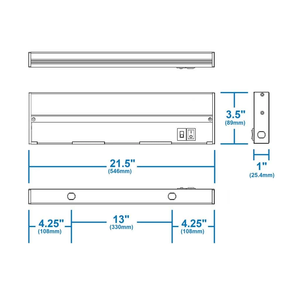 Buy ๐ NICOR NUC-5 Series 21.5 in. White Selectable LED Under Cabinet Light ๐ฏ 8 Buy ๐ NICOR NUC-5 Series 21.5 in. White Selectable LED Under Cabinet Light ๐ฏ - Image 6