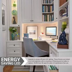 Promo 🔥 Sunlite Plug In 46 in. LED White Under Cabinet Light Fixture with 1120 Lumens ETL Listed, 3000K Warm White 👏 -Cheap Cabinet Lights Store white sunlite under cabinet lights hd03106 1 fa 1000