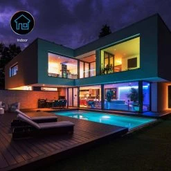 Coupon 👍 Tzumi Aura 12 ft. LED Color Strip Light with Remote and Pre-Programmed Holiday Modes 👏 -Cheap Cabinet Lights Store white tzumi led strip lights 8288hd 76 1000