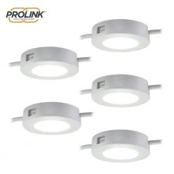 Discount ⭐ ULTRA PROGRADE ProLink Plug-in LED Under Cabinet Puck Lights (5-Pack) 🛒