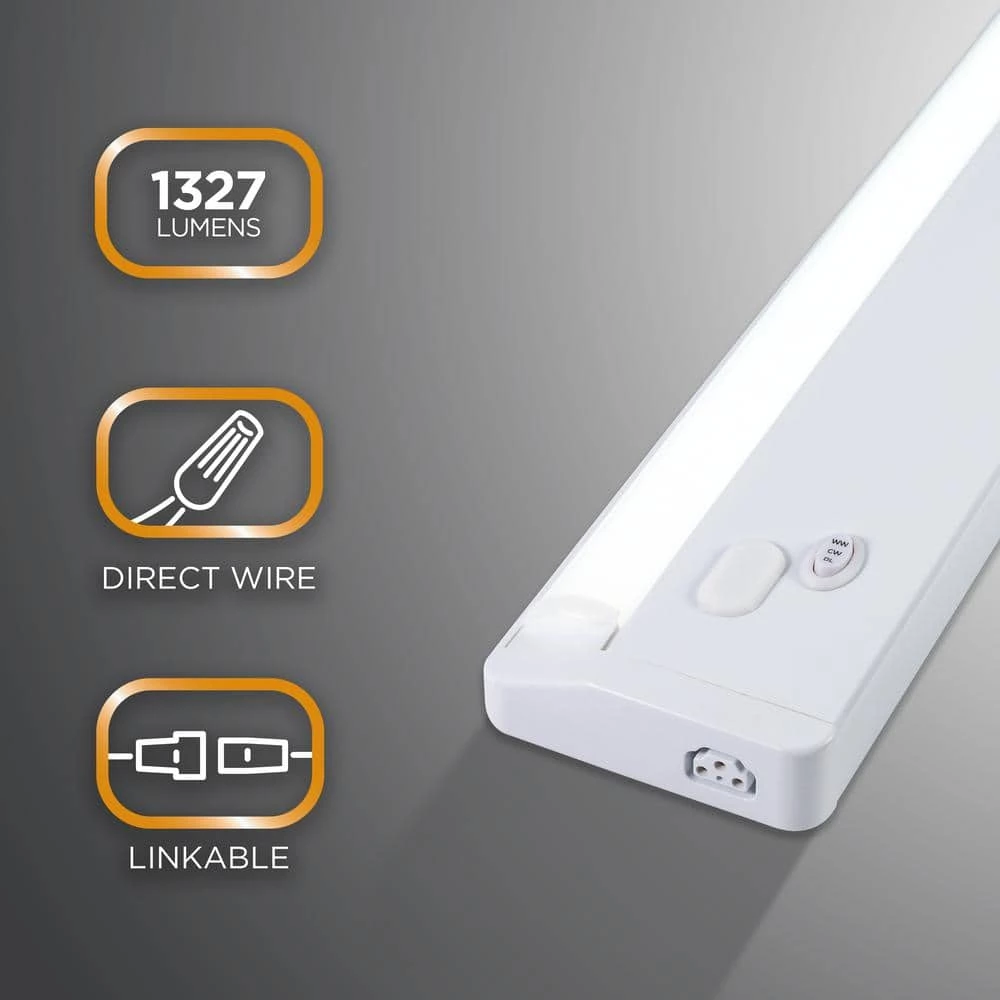 Best Pirce ๐ ULTRA PROGRADE ProLink Hardwired 24 in. LED White Under Cabinet Light, Linkable, 3 Color Tempurature Options ๐ฏ 5 Best Pirce ๐ ULTRA PROGRADE ProLink Hardwired 24 in. LED White Under Cabinet Light, Linkable, 3 Color Tempurature Options ๐ฏ - Image 3