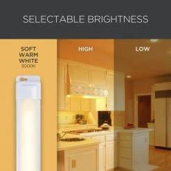 Best Sale 🔥 ULTRA PROGRADE EZ Link Linkable Plug-in 24 in. LED White Under Cabinet Light ✨ -Cheap Cabinet Lights Store white ultra prograde under cabinet lights 64762 t1 4f 1000