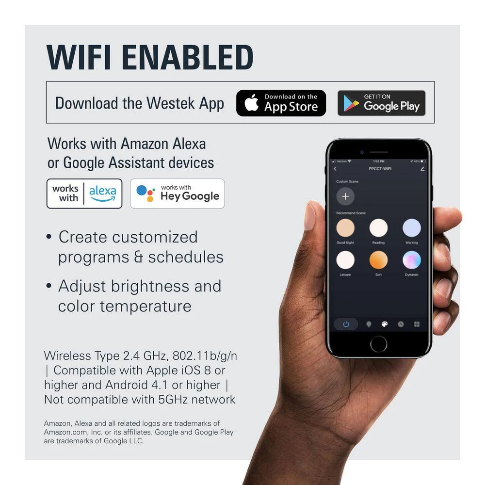 Deals ๐ Westek 18 in. LED White Pro Pivot WiFi Under Cabinet Light ๐ 5 Deals ๐ Westek 18 in. LED White Pro Pivot WiFi Under Cabinet Light ๐ - Image 3