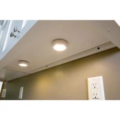 Cheap 🎁 Westek Ultra-Thin LED White Puck Light (2-Pack) 🤩 -Cheap Cabinet Lights Store white westek puck lights bl putn w2t e1 1000