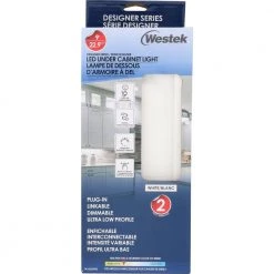 Cheapest 🔥 Westek Tavo 9 in. LED White Under Cabinet Light (2-Pack) 🎉 -Cheap Cabinet Lights Store white westek under cabinet lights tavo l09w n2 fa 1000